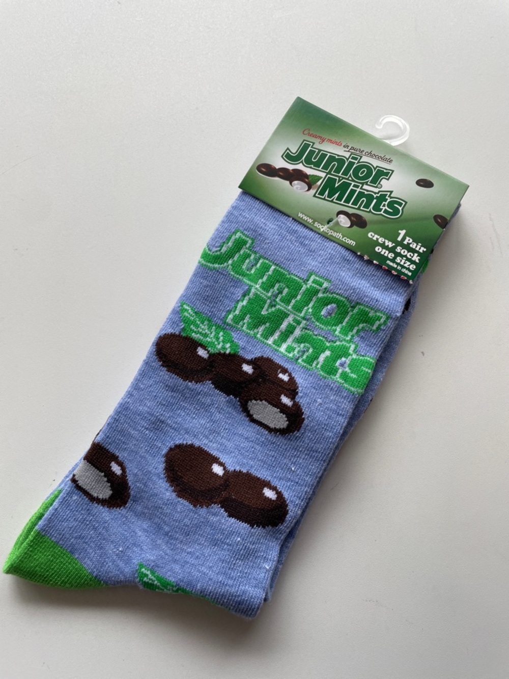 Junior Mint Candy Socks
